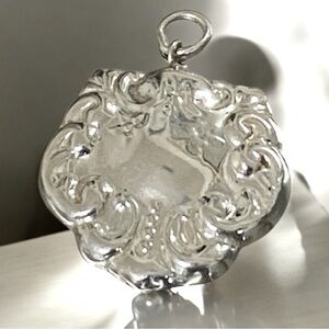 Pendant Charm Ornate Sterling Silver Vintage